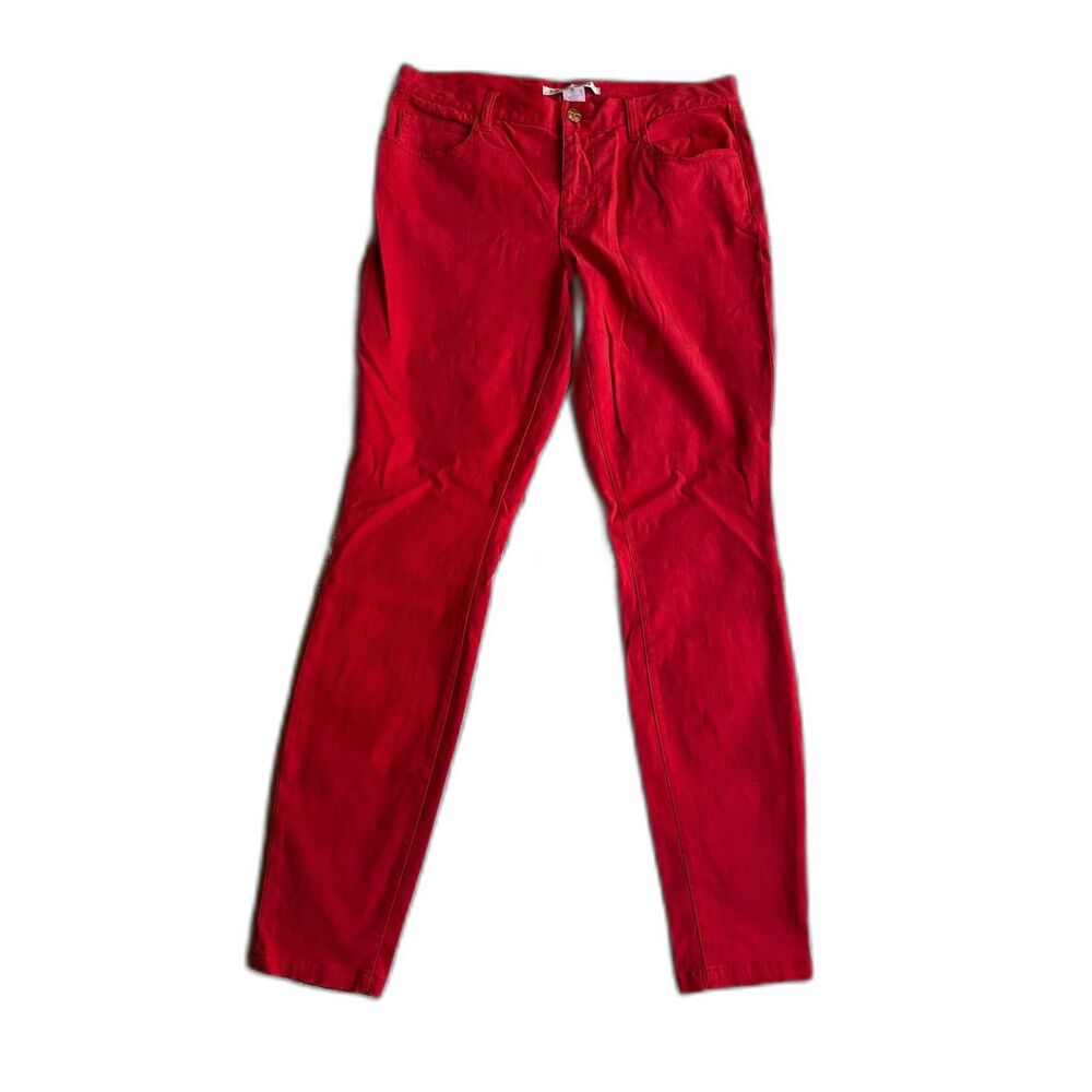 Trina Turk Skinny Jeans Red Size 6